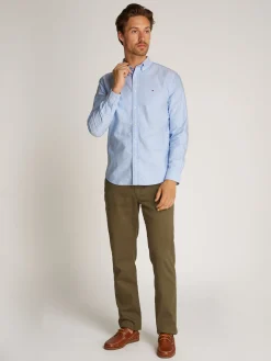 Herren Tommy Hilfiger Gestreiftes Regular Fit Hemd