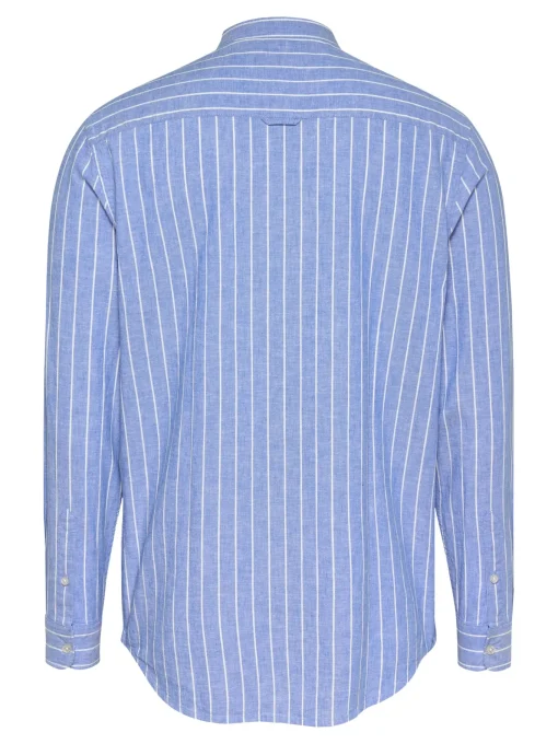 Herren Tommy Jeans Gestreiftes Stehkragenhemd