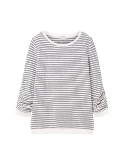 Damen Tom Tailor Denim Gestreiftes Sweatshirt
