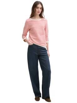 Damen Tom Tailor Denim Gestreiftes Sweatshirt