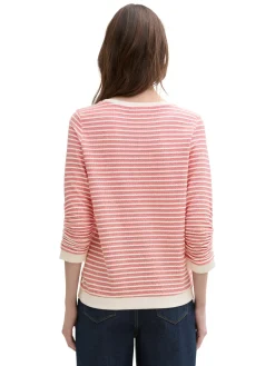 Damen Tom Tailor Denim Gestreiftes Sweatshirt