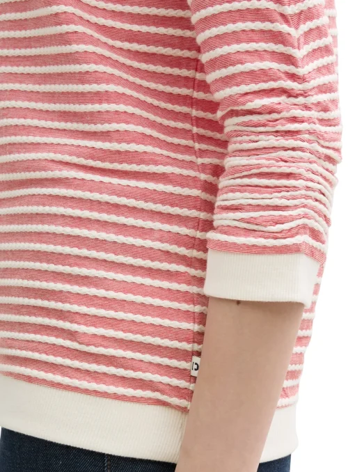 Damen Tom Tailor Denim Gestreiftes Sweatshirt