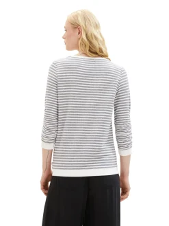 Damen Tom Tailor Denim Gestreiftes Sweatshirt