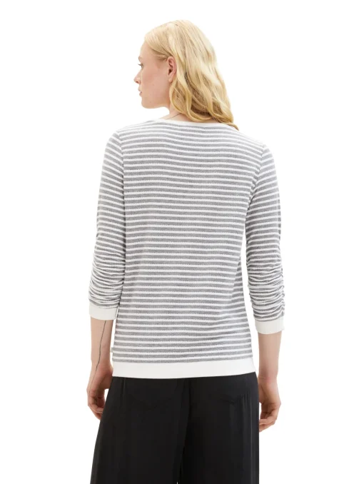 Damen Tom Tailor Denim Gestreiftes Sweatshirt