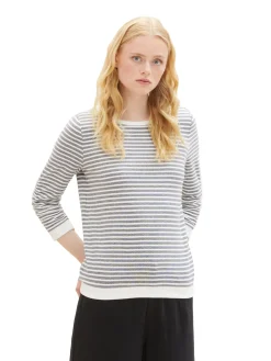 Damen Tom Tailor Denim Gestreiftes Sweatshirt