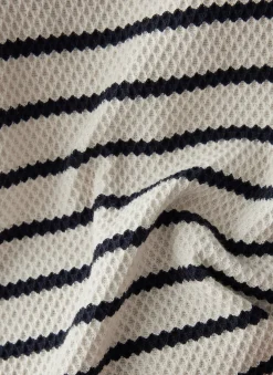 Damen Lecomte Gestreiftes Sweatshirt mit Details an Schulter und Ärmel