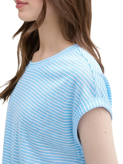 Damen Tom Tailor Denim Gestreiftes T-Shirt