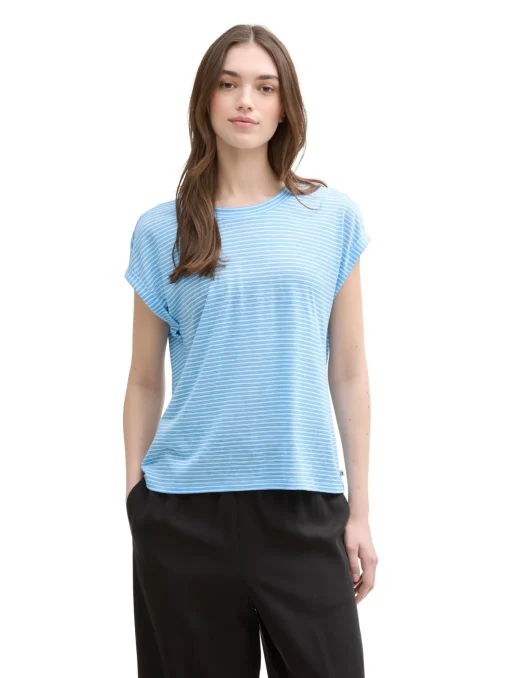 Damen Tom Tailor Denim Gestreiftes T-Shirt