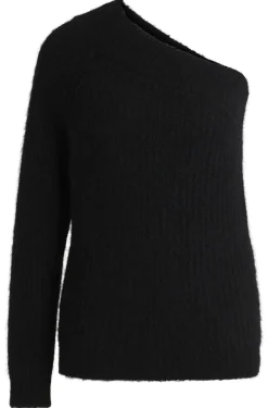 Damen Hugo Red Gestrickter Regular-Fit Pullover im One-Shoulder-Design