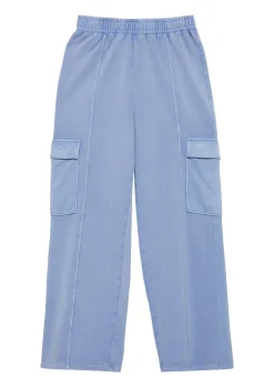 Kinder s.Oliver Gewaschene Sweathose mit Wide Leg und hohem Bund