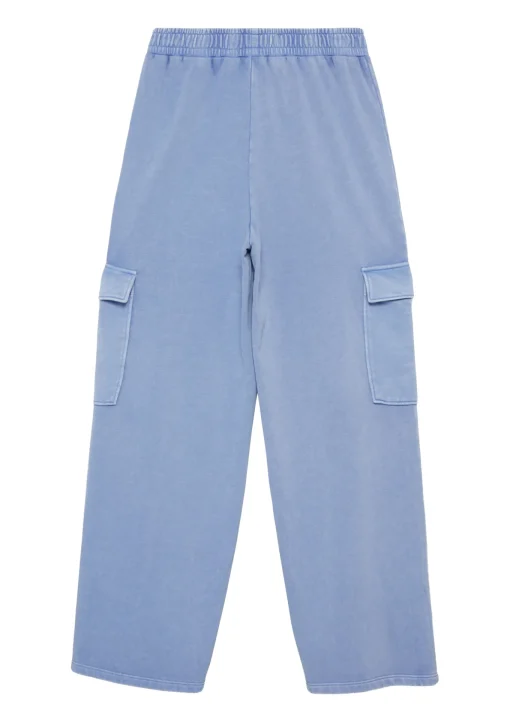 Kinder s.Oliver Gewaschene Sweathose mit Wide Leg und hohem Bund