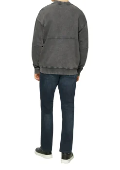 Herren QS Gewaschene Sweatshirtjacke im Bomber-Style