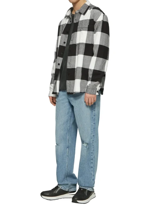 Herren QS Gewaschener Strickpullover mit Rollkante