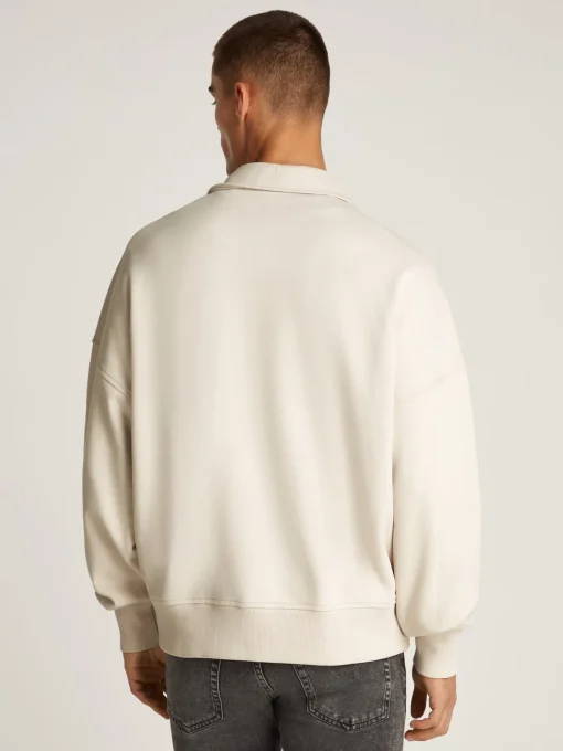 Herren Calvin Klein Jeans Gewebtes Label Relaxed Rugby Sweater
