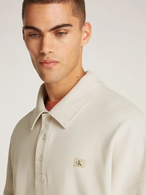 Herren Calvin Klein Jeans Gewebtes Label Relaxed Rugby Sweater