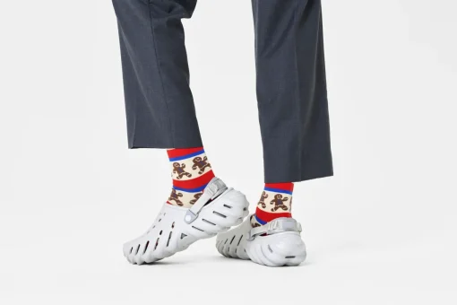 Damen Happy Socks Gingerbread Stripe Sock