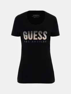 Damen GUESS Glitter T-Shirt