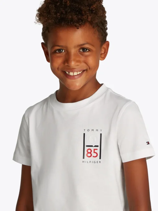 Kinder Tommy Hilfiger Grafik Print T-Shirt