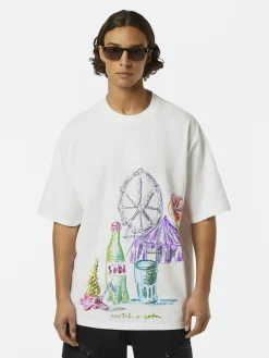 Herren Scotch & Soda Grafik T-Shirt