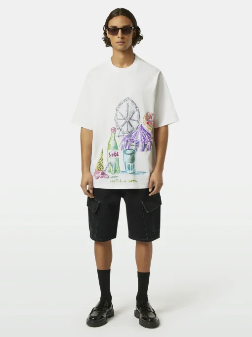 Herren Scotch & Soda Grafik T-Shirt
