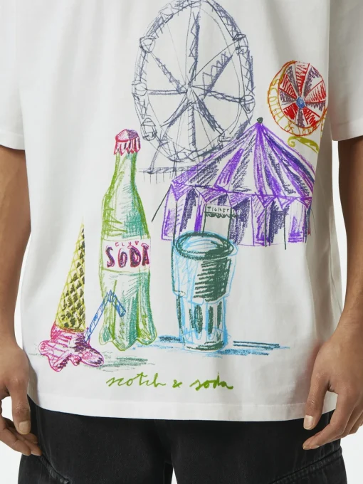 Herren Scotch & Soda Grafik T-Shirt