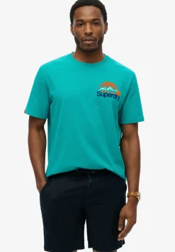 Herren Superdry Great Outdoors T-Shirt mit Core Logo