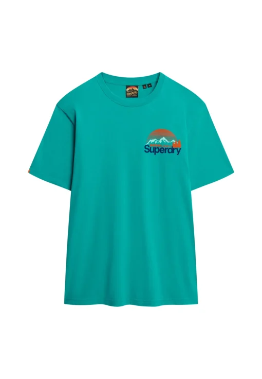 Herren Superdry Great Outdoors T-Shirt mit Core Logo