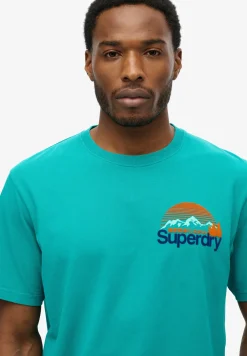 Herren Superdry Great Outdoors T-Shirt mit Core Logo
