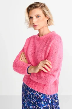 Damen Rich & Royal Grobstrickpullover mit Rundhals