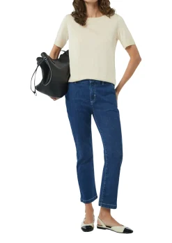 Damen Comma Halblanges Shirt aus Strickjersey