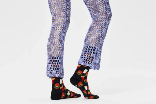 Damen Happy Socks Hamburger Sock