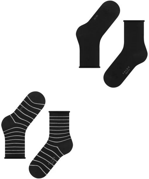 Damen Falke Happy Stripe 2-Pack Socken