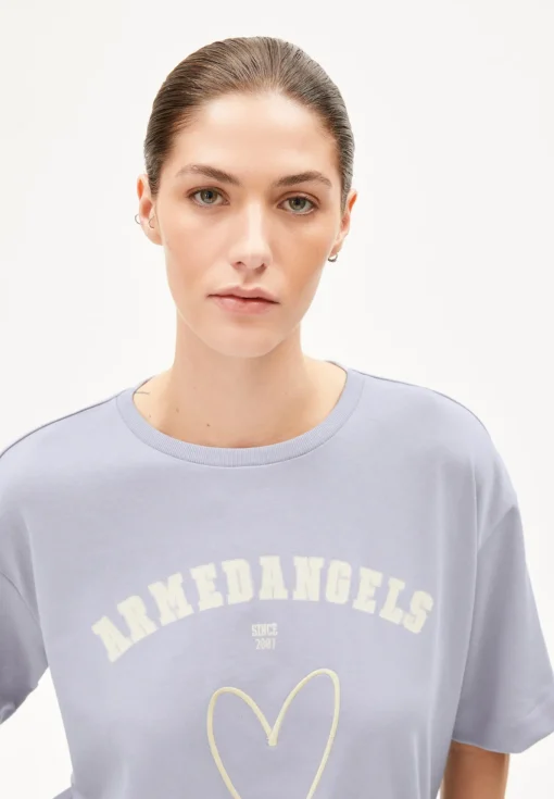 Damen armedangels Heavyweight T-Shirt aus Bio-Baumwoll Mix GIANNAA FORTUNE