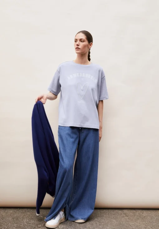 Damen armedangels Heavyweight T-Shirt aus Bio-Baumwoll Mix GIANNAA FORTUNE
