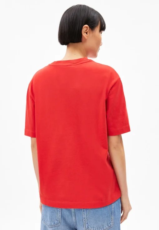 Damen armedangels Heavyweight T-Shirt aus Bio-Baumwoll Mix TARJAA WORD ICONIC Å