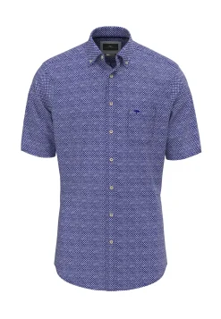 Herren Fynch-Hatton Hemd 1/2 Arm Print