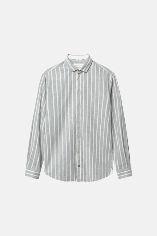 Herren Colours & Sons Hemd in Leinen Optik