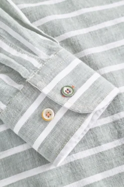 Herren Colours & Sons Hemd in Leinen Optik