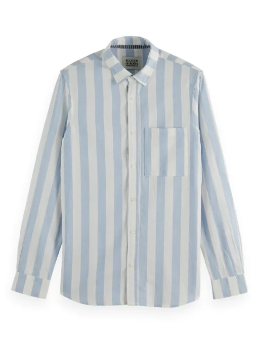 Herren Scotch & Soda Hemd in Leinenoptik