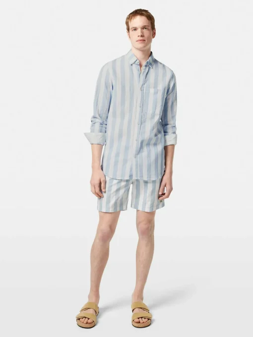 Herren Scotch & Soda Hemd in Leinenoptik