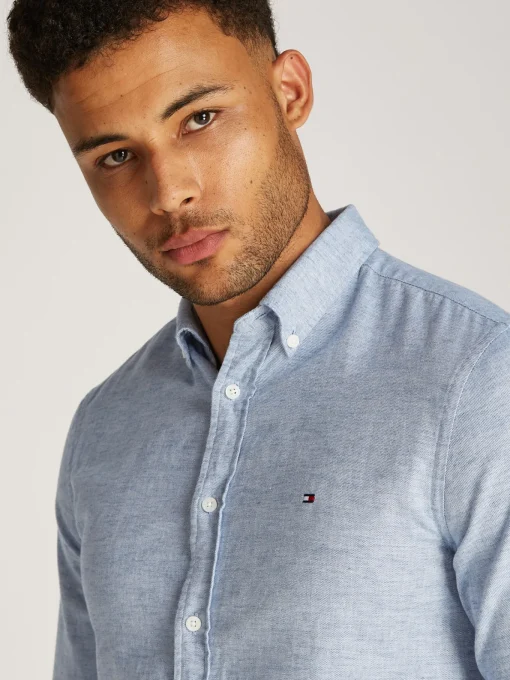 Herren Tommy Hilfiger Hemd in Melange Optik