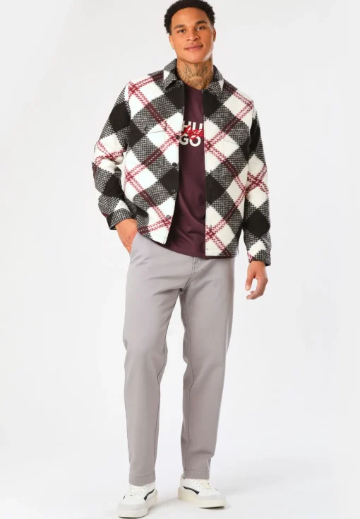 Herren Hugo Red Hemd in Oversized-Passform mit flauschiger Oberfläche