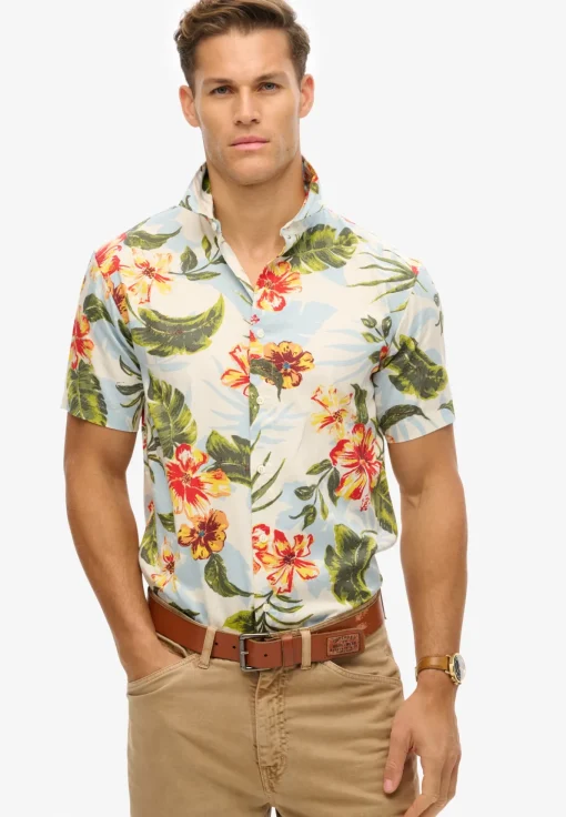 Herren Superdry Hemd mit Hawaii-Print