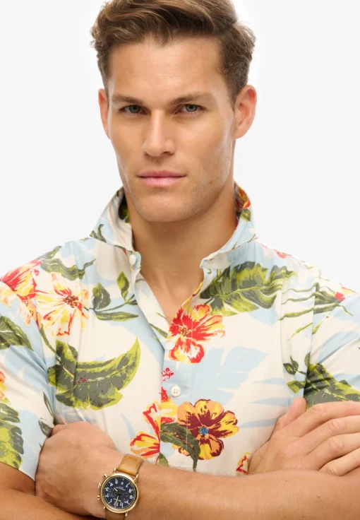 Herren Superdry Hemd mit Hawaii-Print