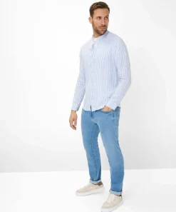 Herren Brax Hemd mit Stehkragen