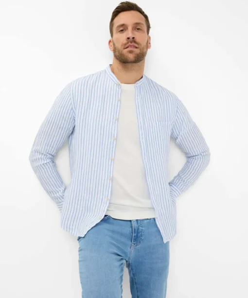 Herren Brax Hemd mit Stehkragen
