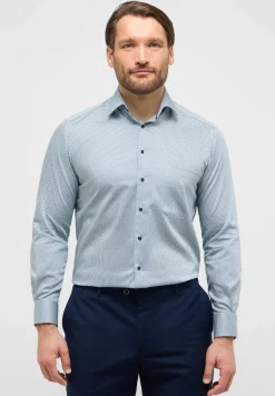 Herren Eterna Hemd Natté Kurzarm