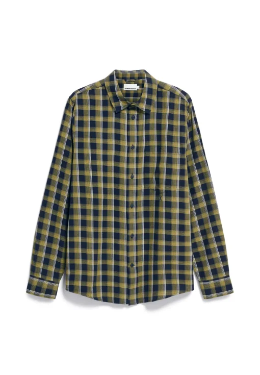Herren armedangels Hemd Relaxed Fit aus Bio-Baumwolle NOAAMOS