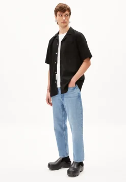 Herren armedangels Hemd Relaxed Fit aus Leinen-Mix LOVAAR LINO