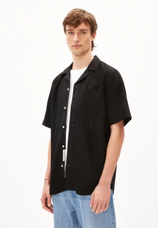 Herren armedangels Hemd Relaxed Fit aus Leinen-Mix LOVAAR LINO